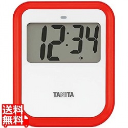 タニタ 非接触タイマー 洗えるタイプ TD-424 RD レッド 写真1