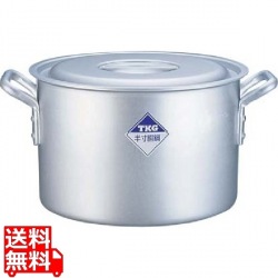 半寸胴鍋 アルミニウム(アルマイト加工) (目盛付)TKG 42cm ※ ガス火専用 写真1
