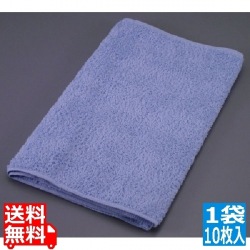 ウォッシュタオル 8160 (1袋・10枚入)ブルー 写真1