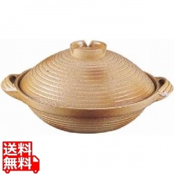 アルミ 電磁用手造り土鍋 楽鍋(新幸楽) 27cm 写真1