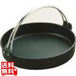 トキワ 鉄すきやき鍋 黒ツル付 24cm 写真1