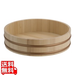 天然木盛込桶 クリアー(樹脂タガ仕様) 写真1