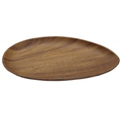 アカシア エッグ型トレー 30.5cm 写真1