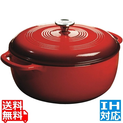 ロッジ エナメルダッチオーブン 6クォート グレー Our Place 鋳鉄製パーフェクトポット | 6イン1 多機能 5.5クォート