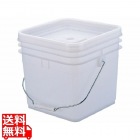 トスロン 角型 密閉容器(蓋付)10L ナチュラル