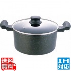 IH テフロンマーブルコート 両手鍋 20cm ※ IH対応 IH (100V/200V)とガス火対応