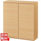 カウンター下収納 ラック 扉タイプ キャビネット 木製 ユニット収納 ナチュラルブラウン 幅75 奥行29.6 高さ84.9cm 白井産業 PTS-8575D NA ピタシエ
