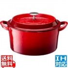 ボン・ボネール ココット 20cm レッド ※ IH対応 IH (100V/200V)とガス火対応