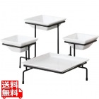 MF正角4個陶器付スタンドPA40361