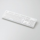 無線キーボード/メンブレン式/フルサイズ/ホワイト TK-FDM106TWH