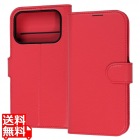 iPhone 18 Pro / 17 Pro / 手帳型レザーケース S マグ / レッド