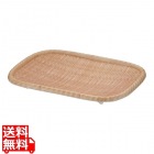 JB メラミン竹模様長角皿 ブラウンL JB-B734BR