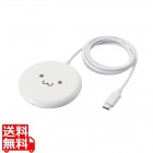 ケーブル一体型 Qi規格対応ワイヤレス充電器(5W・卓上・1m)