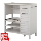 LAFIKA(ラフィカ)レンジボード(ロータイプ・85.4cm幅) ホワイト