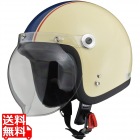 ジェットヘルメット アイボリー×ネイビー ( BC-10 )