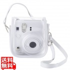 instax mini 12用(チェキ) カメラケース/クリア/ホワイト