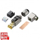 自作用RJ-45コネクタ(カテゴリ6A・STP・かしめ工具不要)