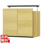 壁面収納 上置き P2L-1860D DHA DHB DESK NA用 幅60cm 高さ55cm ナチュラルブラウン 天井突っ張り 耐震機能付き ソフトクローズ扉 ポルターレリビング2
