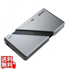 PC向け USB4(Gen3x2)対応 High-End ポータブルSSD 2TB シルバー