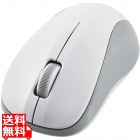 ワイヤレスマウス Bluetooth 3ボタン 抗菌 軽量 IR LED Sサイズ ホワイト