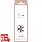 iPhone 16 Pro/16 Pro Max &me カメラレンズカバー ガラス 全面グリッター