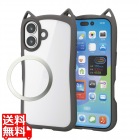 ハイブリッドケース フレームカラー Cat メタルステッカー付