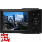 コンパクトデジタルカメラ aiwa cam DCB-2 ブラック(1600万画素CMOSセンサー/電子手ブレ補正/AF/4倍デジタルズーム/自撮り撮影/軽量)