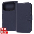iPhone 18 Pro / 17 Pro / 手帳型レザーケース S マグ / ダークNV