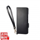 BASIO active3 ソフトレザーケース 磁石付 耐衝撃 ハンドストラップ付