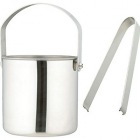 18-8セレクテッドアイスペール目皿/トング付箱入