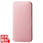 iPhone SE 第3世代/SE 第2世代/8/7 用 ケース カバー レザー 手帳 マグネット フラップ ストラップリング付 耐衝撃 ワイヤレス充電可 ピンク
