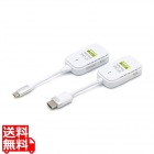 プリンストン ワイヤレスHDMI AirPlay / Miracast 受信機能対応  USB-C to HDMI(親子機セット品) ホワイト SC-POCKETPLUS-C1R1 