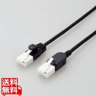 LANケーブル/CAT6A/爪折れ防止/スイング式コネクタ/10.0m/ブラック