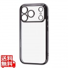iPhone 18 Pro / 17 Pro / ソフトケース 精密設計 Fメッキ/ BK