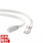 LANケーブル Cat6A ツメが折れない フラット 10m ホワイト RJ45コネクタ 10Gbps RoHS指令準拠(10物質)