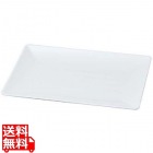 ニューホワイト 長角筋入盛皿 40cm