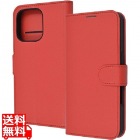 iPhone 16 Pro LS 耐衝撃 Mベルト シンプル 手帳型レザーケース/RD