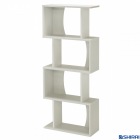 白井産業 ディスプレイラック 約 幅60 奥行24 高さ143 cm 本 棚 bookshelf ホワイト (COB-1460 WH コビナス) | ラック ディスプレイ 棚 収納 本棚 おしゃれ