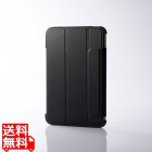 iPad mini(A17 Pro) ハイブリッドフラップケース 背面クリア 2アングル スリープ対応