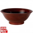 シェルミン 麺鉢 アメ釉内黒乾漆 21.1cm渕太50022470