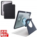 11インチiPad Air(M3/M2) フラップケース 360度回転 背面クリア 2アングル スリープ
