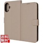 iPhone 16 Plus LS 耐衝撃 Mベルト シンプル 手帳型レザーケース/SBE