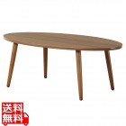 テーブル ローテーブル センターテーブル ウォールナット 90 シンプル 木製 コーヒーテーブル カフェ アンティーク ブラウン 丸 楕円 オーバル