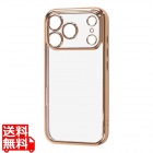 iPhone 18 Pro / 17 Pro / ソフトケース 精密設計 Fメッキ/ ピンクGD