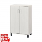 下駄箱 シューズボックス 玄関収納 木製 追加や買い替えにぴったりな幅63cmサイズ 約12?18足収納 ホワイト 白 木目柄