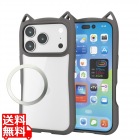 ハイブリッドケース フレームカラー Cat メタルステッカー付