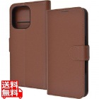 iPhone 16 Pro LS 耐衝撃 Mベルト シンプル 手帳型レザーケース/BR