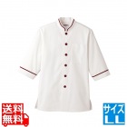 ショップコートD-1131 O白×ワインLL