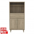 レンジボード レンジ台 キッチンキャビネット レンジラック 幅60 高さ120 スライド 収納 引出し収納 引出し 扉収納 レンジ収納 炊飯器 ＜アリコレンジボード＞