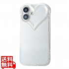 iPhone 16 meliano ソフトケース ハートフレーム